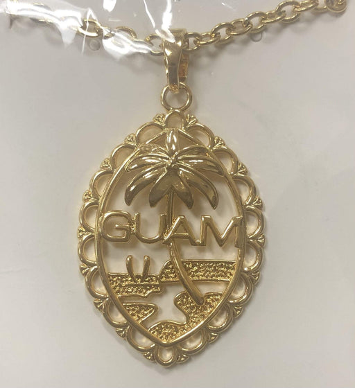 Hamilton Gold Guam Seal Necklace - Necklace - Leilanis Attic