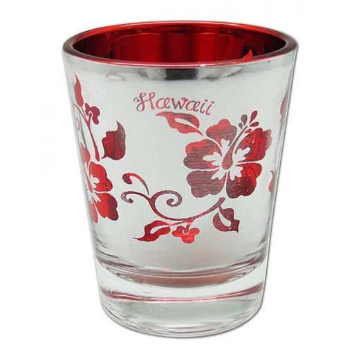 Hibiscus Hawaii Glass Shot Glass - Shot Glasses - Leilanis Attic