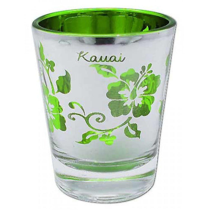 Hibiscus Kauai Glass Shot Glass - Shot Glasses - Leilanis Attic