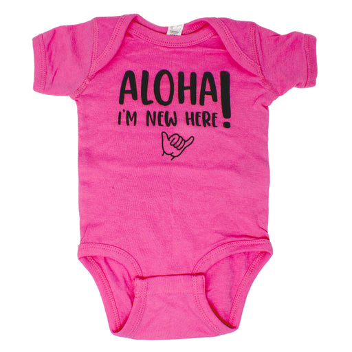 Infant Keiki Onesie "Aloha I'm New Here" - Toddler Shirt - Leilanis Attic