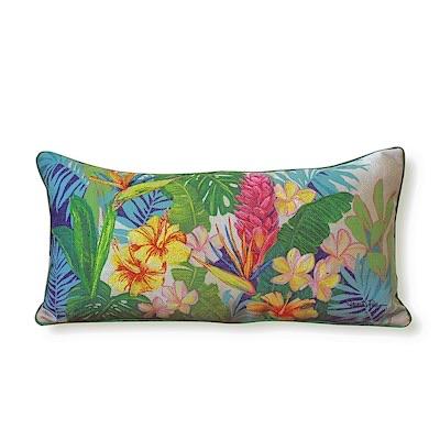 “Island Blossoms” Rectangle Pillow - Pillow - Leilanis Attic