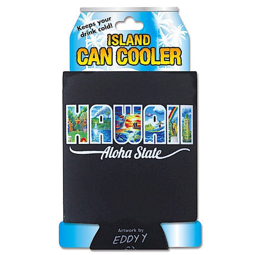 Island Can Cooler, Eddy Y - Hawaii Aloha State - Nick-Nacks - Leilanis Attic