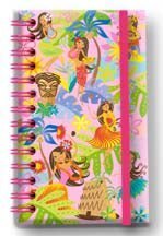 "Island Hula Honeys Too" Small Notebook with Elastic Band Notebook - Stationery - Leilanis Attic