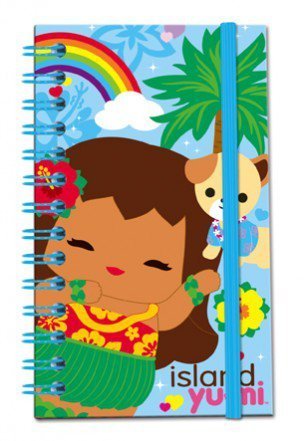 "Island Yumi - Aloha” Small Notebook with Elastic Band 50 Sheets - Stationery - Leilanis Attic