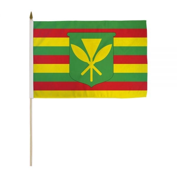 Kanaka Maoli 12x18in Stick Flag - Flag - Leilanis Attic