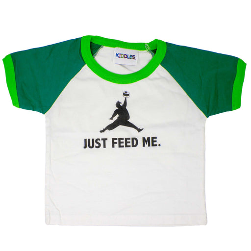 Keiki "Just Feed Me" Color Block Tee - Toddler Shirt - Leilanis Attic