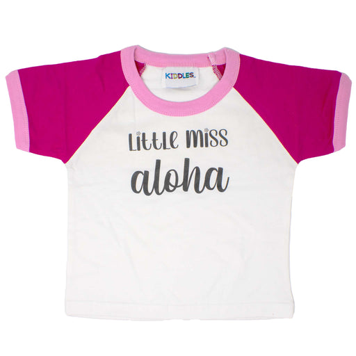 Keiki "Little Miss Aloha" Color Block Tee - Toddler Shirt - Leilanis Attic