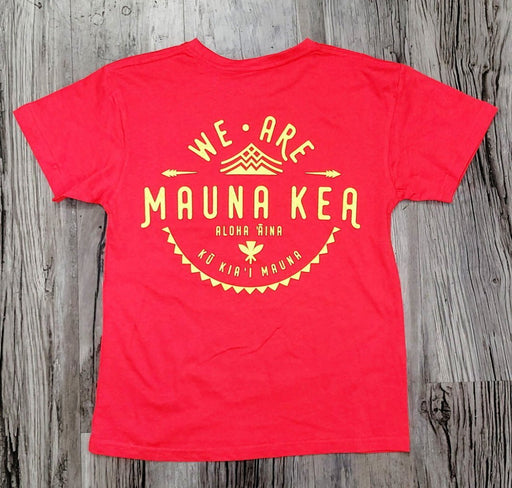 “Ku Kia'i Mauna” - Womens Mauna Kea Red T-Shirt - T-Shirt - Womens - Leilanis Attic