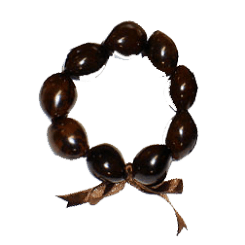 Kukui Nut Bracelet - Brown - Jewelry - Leilanis Attic