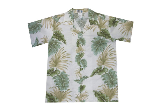 KY's Boys Hawaiian Shirt, Hawaii Leaf Panel - Aloha Shirt - Boys - Leilanis Attic