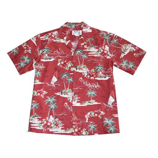 KY's Mens Hawaiian Shirt, Christmas - Aloha Shirt - Mens - Leilanis Attic