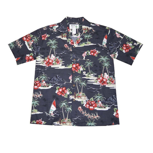 KY's Mens Hawaiian Shirt, Christmas - Aloha Shirt - Mens - Leilanis Attic