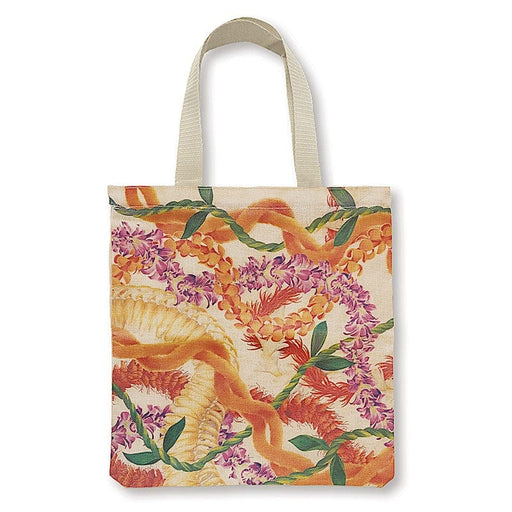 Leis of Aloha, Woven Tote with Zipper - Tote Bag - Leilanis Attic