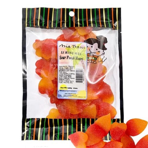 Li Hing Mui Sour Peach Hearts, 3oz - Food - Leilanis Attic