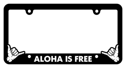 License Plate Frame, “Aloha is Free” - License Plate Frame - Leilanis Attic