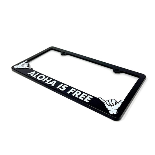 License Plate Frame, “Aloha is Free” - License Plate Frame - Leilanis Attic