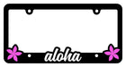 License Plate Frame, “Aloha Plumeria" - License Plate Frame - Leilanis Attic