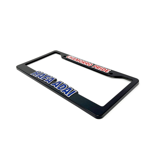 License Plate Frame, “Chamorro Pride, Hafa Adai” - License Plate Frame - Leilanis Attic