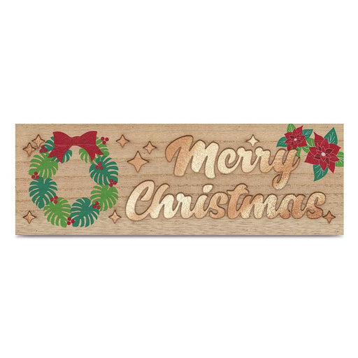 Light Box, Mele Wreath, Merry Christmas - Sign - Leilanis Attic