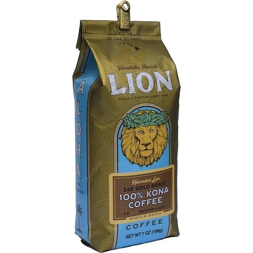 Lion 24k Gold Roast 100% Kona Coffee 7oz - Food - Leilanis Attic
