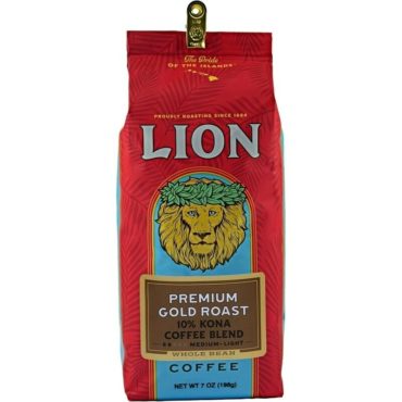 Lion Coffee Premium Gold Roast 10% Kona Blend 7oz - Food - Leilanis Attic