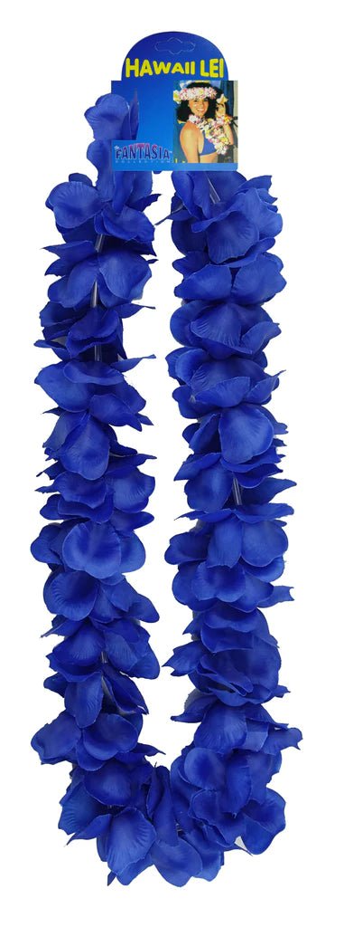 Long Silk Lei Solid Blue - Lei - Silk - Leilanis Attic