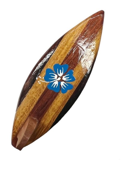 Wooden Surfboard w/ Hibiscus Magnet DK Hawaiian Collection
