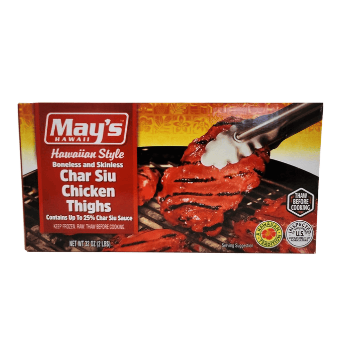 May's Hawaiian Style Boneless and Skinless Char Siu Chicken Thighs , 2lbs - Food - Leilanis Attic