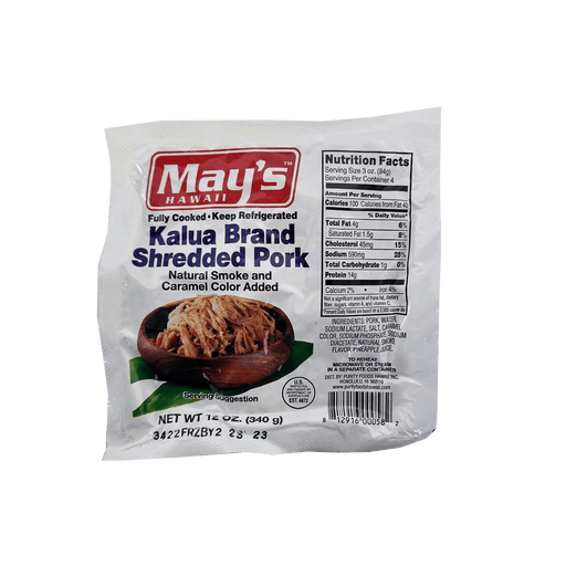 May's Kalua Brand Shredded Pork 12oz - Food - Leilanis Attic