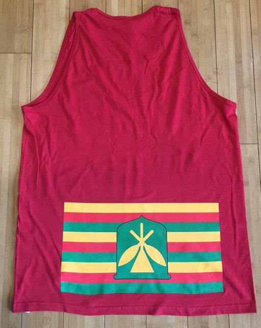 “Meet You On The Mauna” - Mens Mauna Kea Red Tank - T-Shirt - Mens - Leilanis Attic
