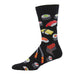 Men's "Sushi" Size 10-13 Socks, Black - Socks - Leilanis Attic