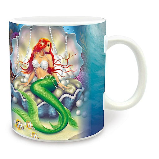 "Mermaids Pearl/Coral" 14oz Coffee Mug - Mug - Leilanis Attic