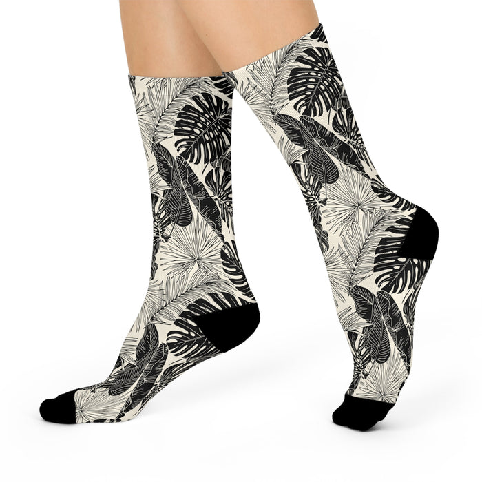 Natural Floral Socks - Unisex - All Over Prints - Leilanis Attic