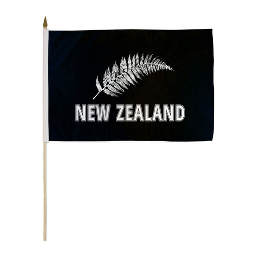New Zealand Silver Fern 12x18in Stick Flag - Flag - Leilanis Attic