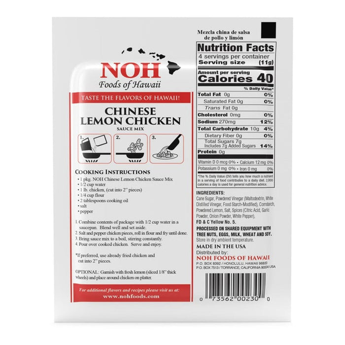 NOH Chinese Lemon Chicken Mix, 1.5 oz - Food - Leilanis Attic