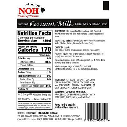NOH Coconut Milk Drink Mix - Food - Leilanis Attic