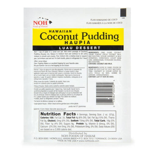 NOH Coconut Pudding - Haupia - Food - Leilanis Attic