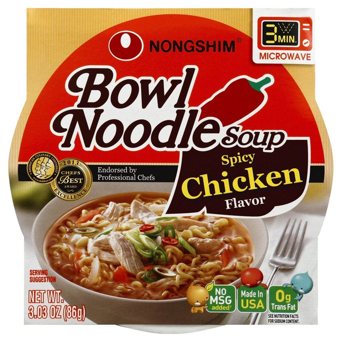 Nongshim Bowl Noodle Spicy Chicken Flavor - Food - Leilanis Attic