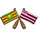 Paddles with Island Flags Sticker - sticker - Leilanis Attic