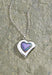 Pewter and Paua Heart with Chain Necklace - Jewelry - Leilanis Attic
