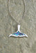Pewter and Paua Whale Tail with Chain Necklace - Jewelry - Leilanis Attic