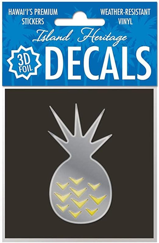 Pineapple 3D Foil Decal - sticker - Leilanis Attic