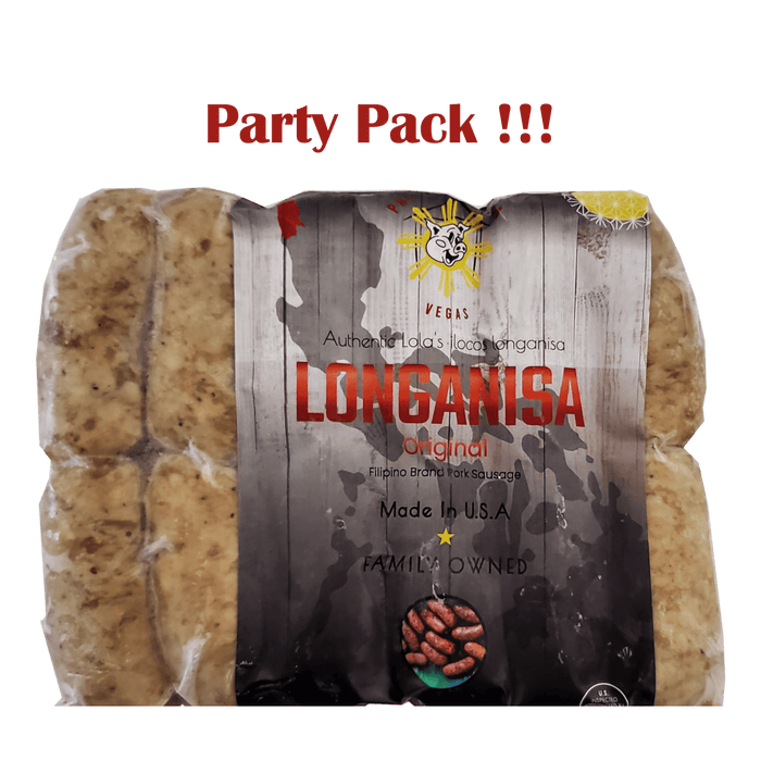 PNJ Authentic Lola's Iloco's Longanisa - Original 44oz Party Pack - Food - Leilanis Attic