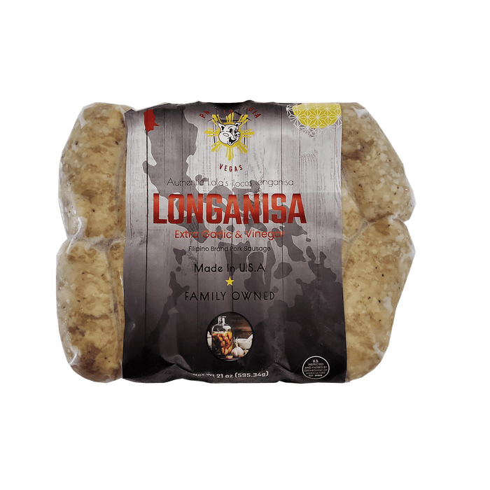 PNJ Ilocandia Authentic Lola's Iloco's Longanisa - Extra Garlic & Vinegar 21oz - Food - Leilanis Attic