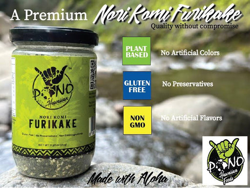 Pono Hawaiian Foods - Premium Furikake Nori Komi 2.5oz - seasoning - Leilanis Attic