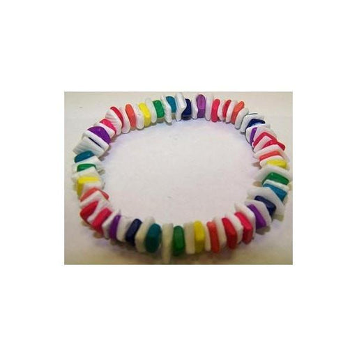 Rainbow Coconut with Shell Bracelet - Jewelry - Leilanis Attic