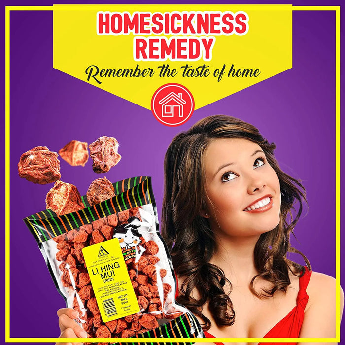 Red Li Hing Mui Subscription Pack - 2.5 oz (Pack of 5) - Food - Leilanis Attic