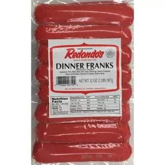 Redondo Dinner Franks, 32oz - Food - Leilanis Attic