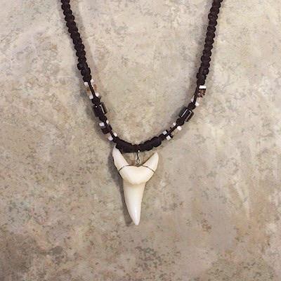 Replica Shortfin Mako Shark Tooth Necklace (Black) - Accessories - Leilanis Attic
