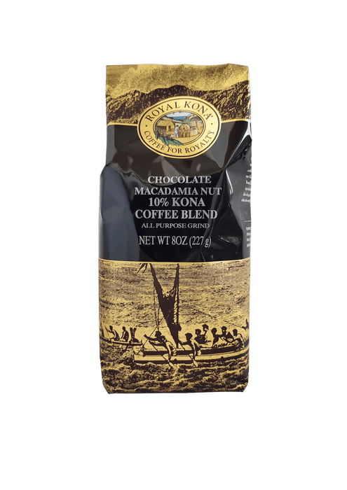 Royal Kona Coffee - Chocolate Macadamia Nut 10% Kona Coffee Blend 8 oz - Food - Leilanis Attic